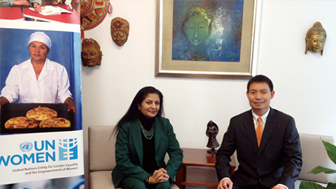 南非首位女性副总统 联合国会见非凡国际CEO